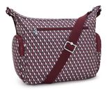 kipling Basic Print Gabbie Shoulderbag M 3DK Wine kipling Basic Print Gabbie Shoulderbag M 3DK Wine