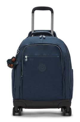 kipling Back To School New Zea Wheeled Backpack True Blue Tonal