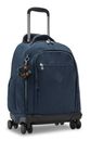 kipling Back To School New Zea Wheeled Backpack True Blue Tonal