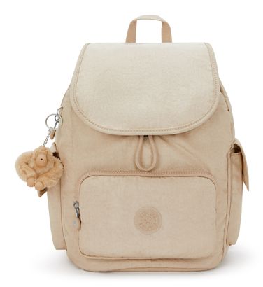 kipling Basic Plus Eyes Wide Open City Pack S Backpack Sparkled Beige