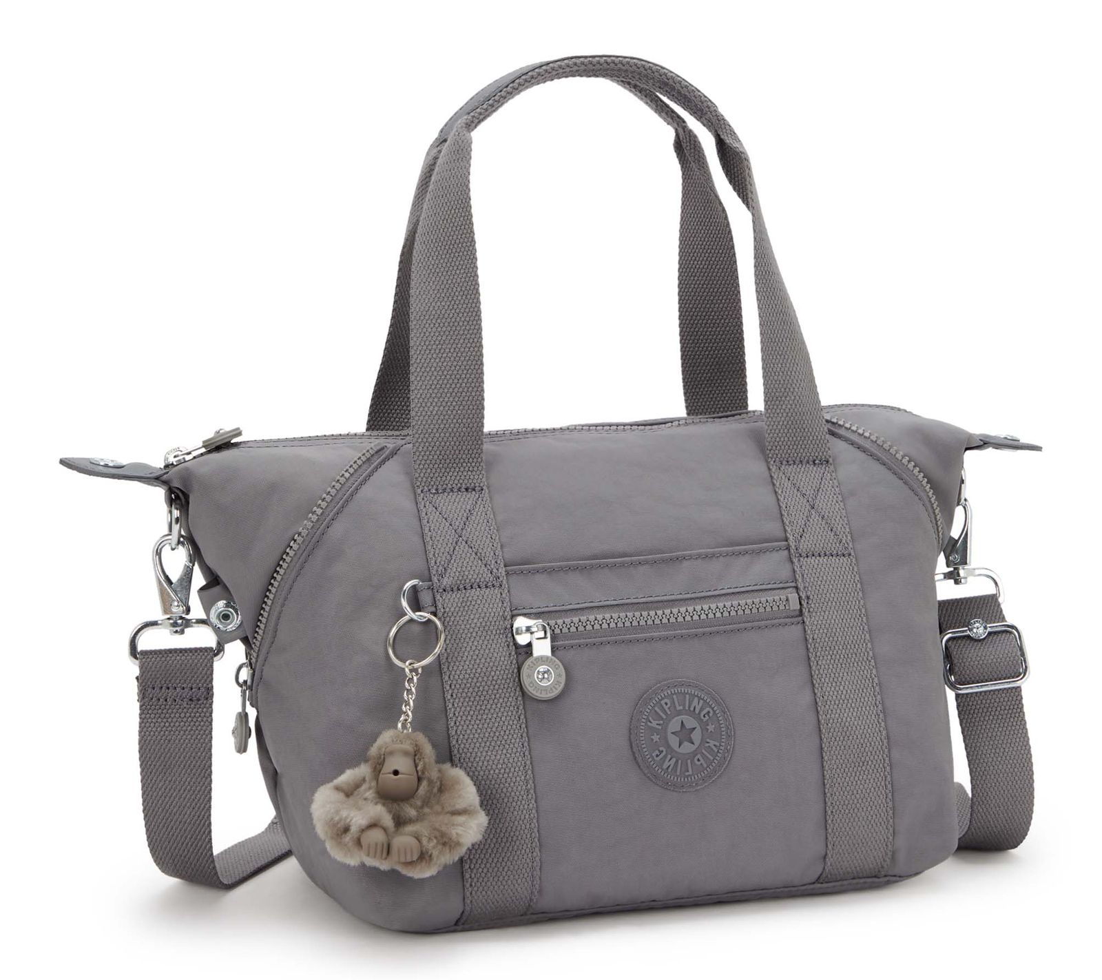 kipling Basic Eyes Wide Open Art Mini Handbag Inviting Grey kipling Basic Eyes Wide Open Art Mini Handbag Inviting Grey