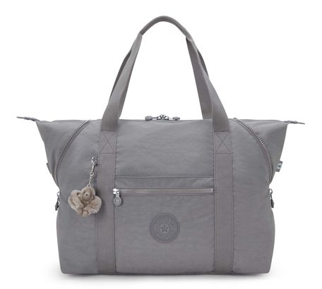 kipling Eyes Wide Open Art M Travel Tote Inviting Grey