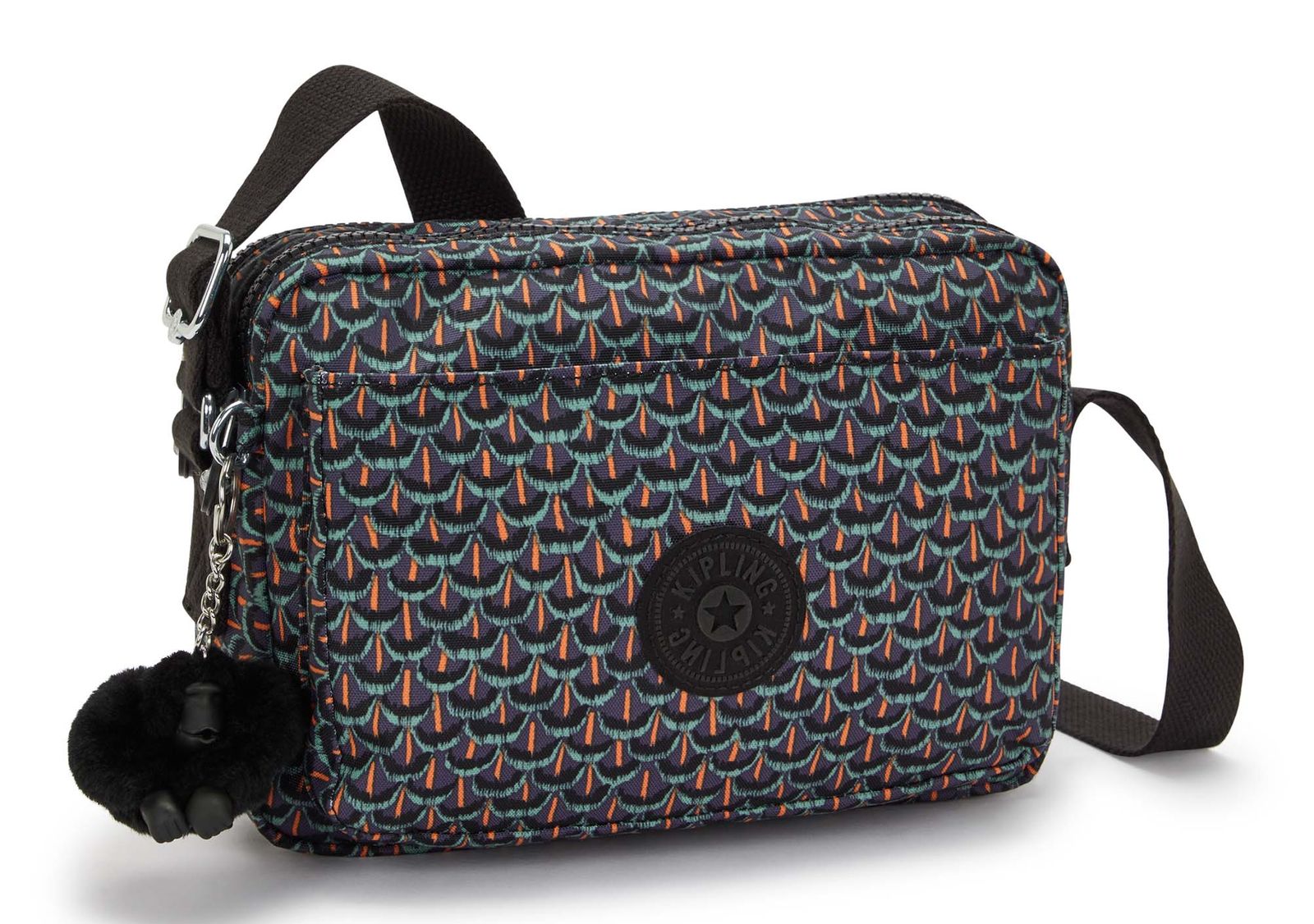 kipling Basic Print Abanu Crossbody M Geo Feather kipling Basic Print Abanu Crossbody M Geo Feather