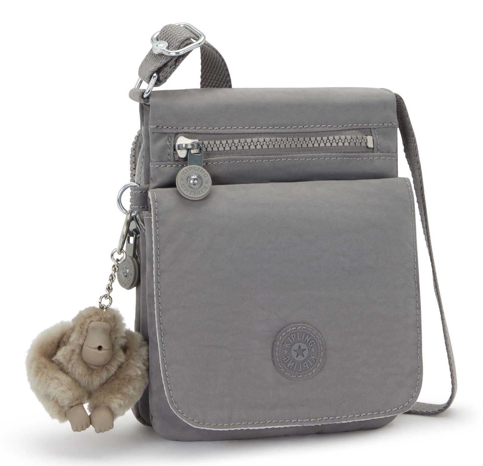 kipling Basic New Eldorado Crossbody Bag S Inviting Grey kipling Basic New Eldorado Crossbody Bag S Inviting Grey
