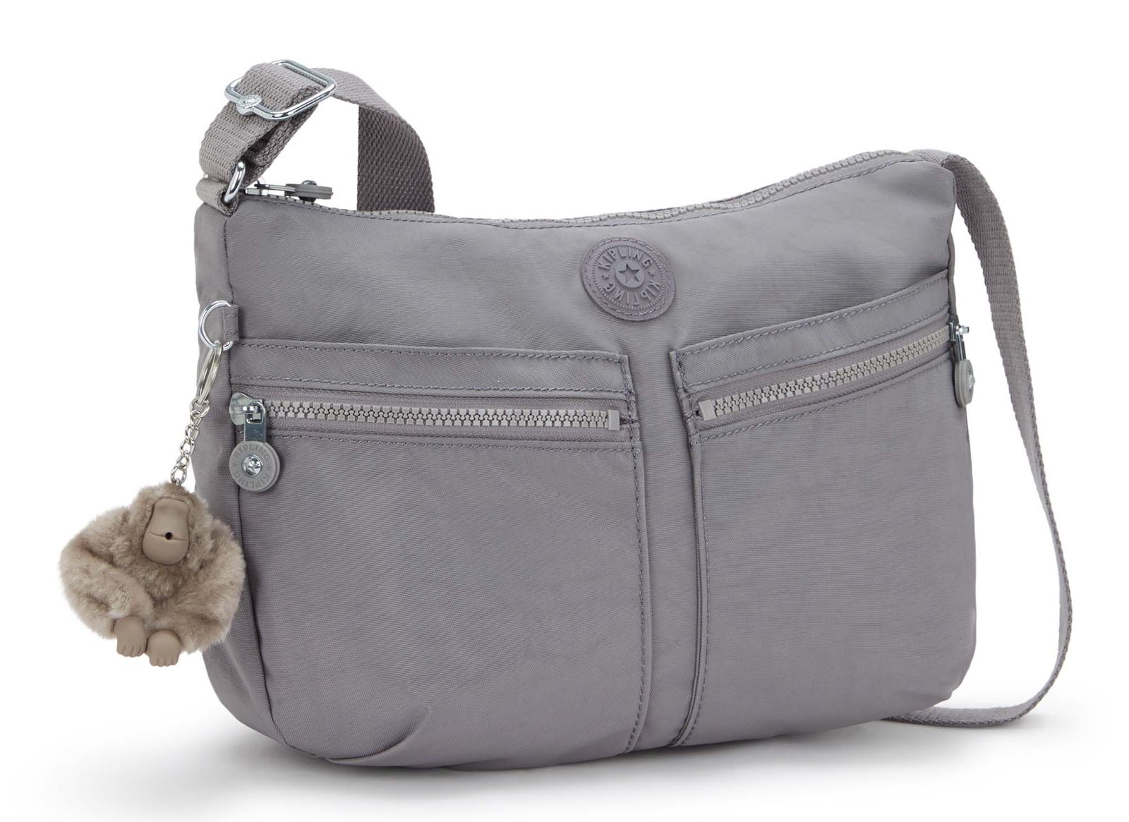 kipling Basic Eyes Wide Open Izellah Medium Shoulderbag Inviting Grey kipling Basic Eyes Wide Open Izellah Medium Shoulderbag Inviting Grey