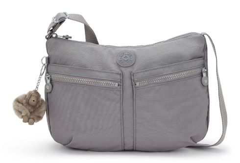 kipling Basic Eyes Wide Open Izellah Medium Shoulderbag Inviting Grey kipling Basic Eyes Wide Open Izellah Medium Shoulderbag Inviting Grey