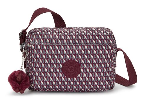kipling Basic Print Abanu Crossbody M 3DK Wine kipling Basic Print Abanu Crossbody M 3DK Wine