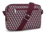 kipling Basic Print Abanu Crossbody M 3DK Wine kipling Basic Print Abanu Crossbody M 3DK Wine
