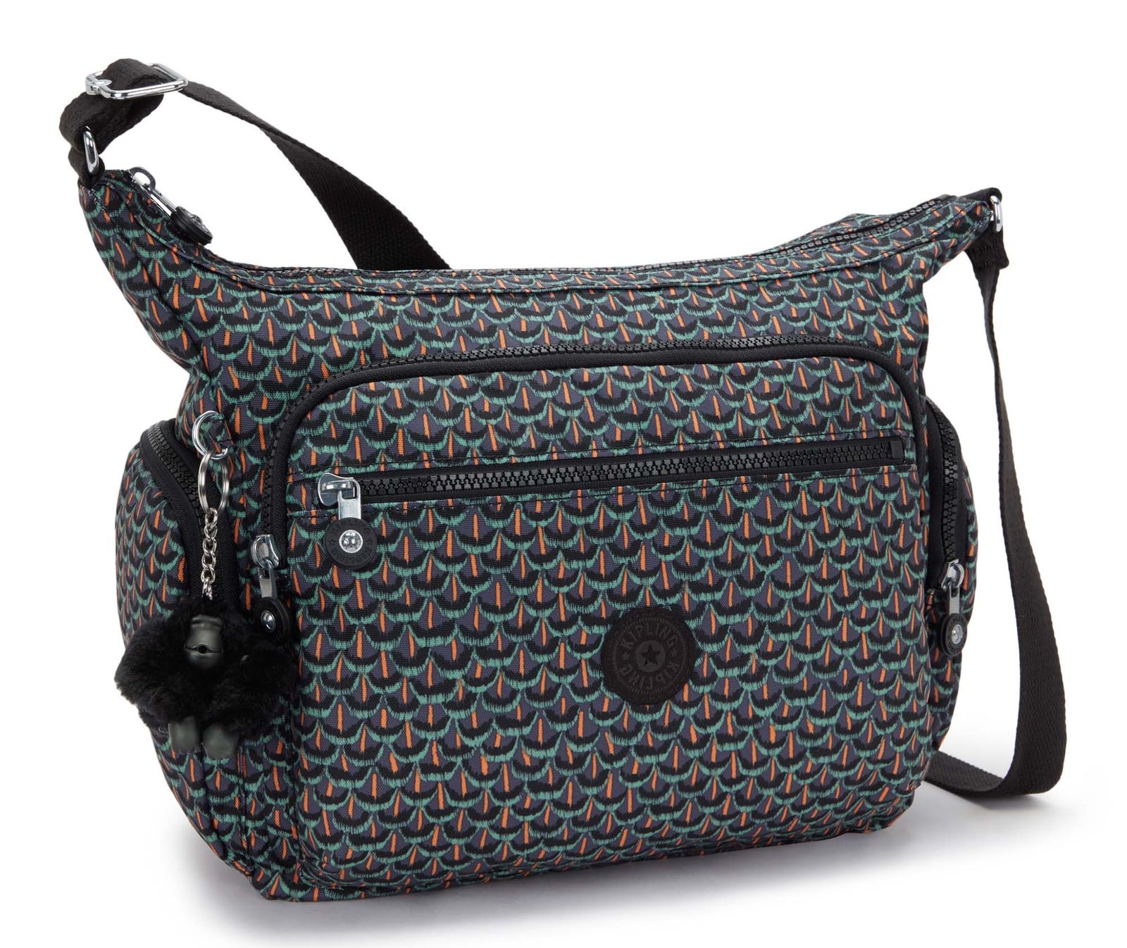 kipling Basic Print Gabbie Shoulderbag M Geo Feather kipling Basic Print Gabbie Shoulderbag M Geo Feather