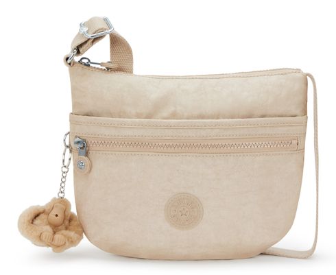 kipling Basic Plus Eyes Wide Open Arto S Small Crossbody Sparkled Beige