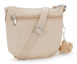 kipling Basic Plus Eyes Wide Open Arto S Small Crossbody Sparkled Beige
