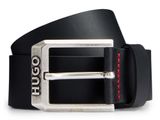 HUGO Gelio Sz40 Leather Belt W100 Black HUGO Gelio Sz40 Leather Belt W100 Black