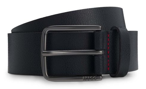 HUGO Gerik Lam Belt W95 Dark Brown HUGO Gerik Lam Belt W95 Dark Brown