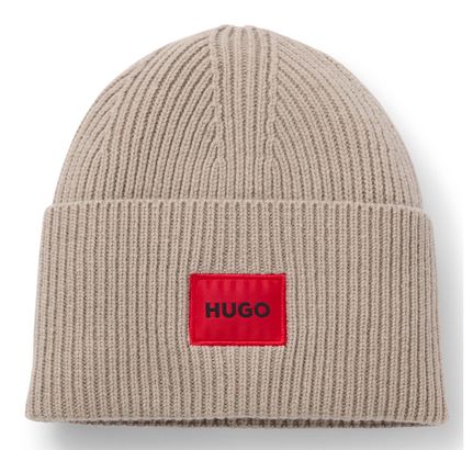 HUGO Saffa Beanie Light Beige