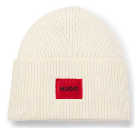 HUGO Saffa Beanie Open White HUGO Saffa Beanie Open White