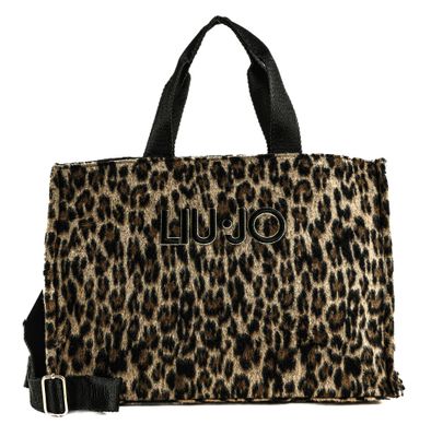 LIU JO Tote Bag L Brown Animalier