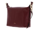 FURLA Vitello Claris Lux Tonie Hobo Bag XS Rubino