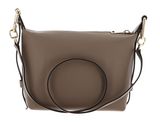 FURLA Vitello Claris Lux Tonie Hobo Bag XS Greige