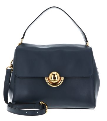 FURLA Vitello Varenne Domus Top Handle Bag S Grigio Blu