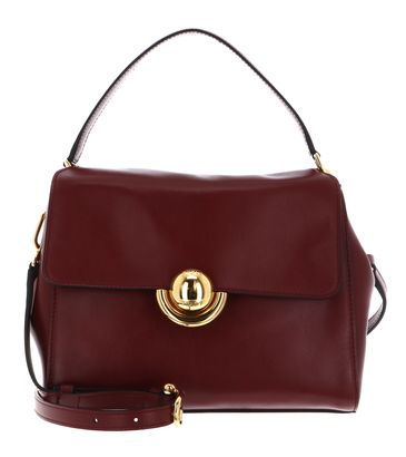 FURLA Vitello Varenne Domus Top Handle Bag S Rubino
