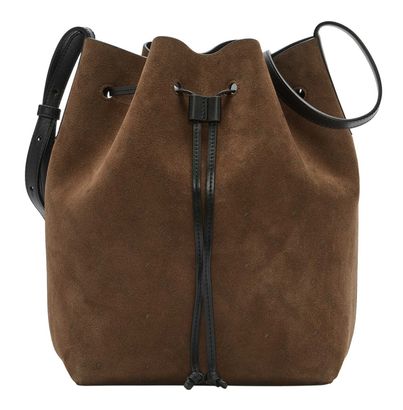 LIEBESKIND BERLIN Monogram Bucket Bag Brown