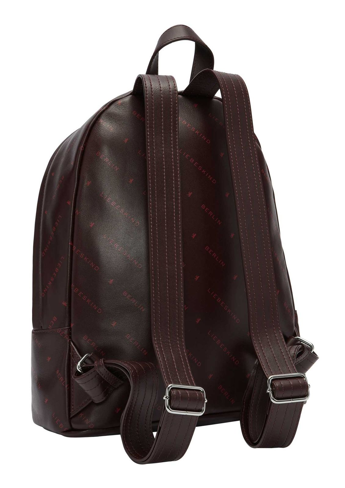 LIEBESKIND BERLIN Monogram Backpack M Burgundy LIEBESKIND BERLIN Monogram Backpack M Burgundy