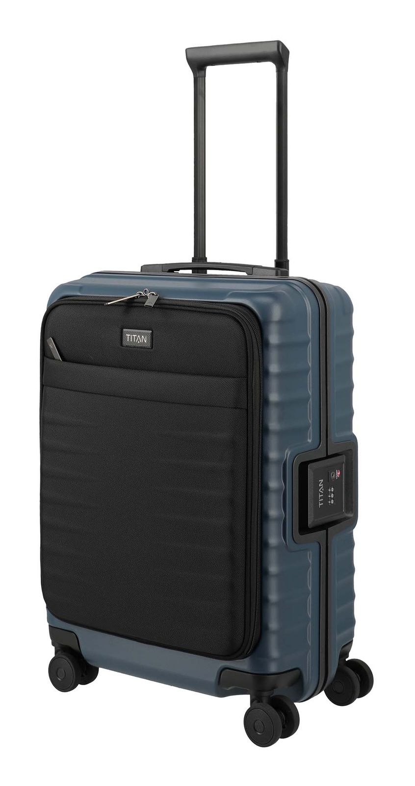 TITAN Overseas 4W Trolley With Front Pocket S Midnight Blue TITAN Overseas 4W Trolley With Front Pocket S Midnight Blue