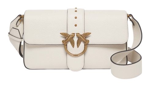 PINKO Love One Classic Slouchy FL L Bianco Seta - Antique Gold