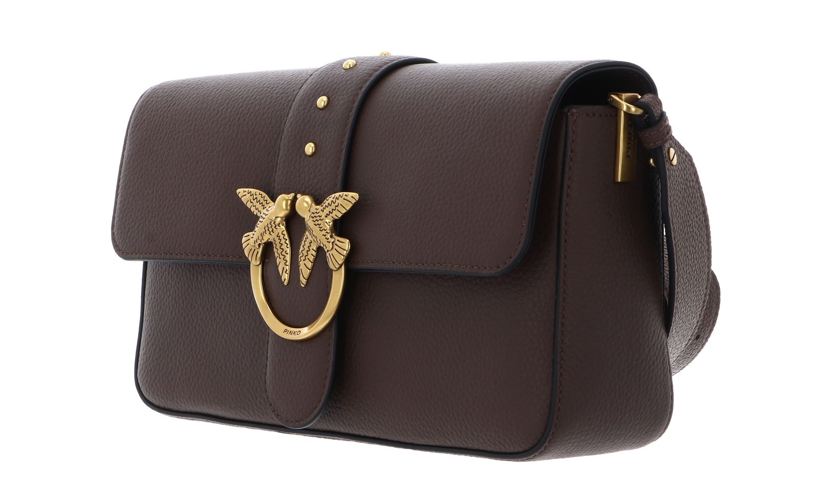 PINKO Love One Classic Slouchy FL L Cioccolate Amaro - Antique Gold PINKO Love One Classic Slouchy FL L Cioccolate Amaro - Antique Gold