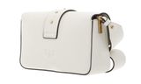PINKO Love One Mini Slouchy FL S Bianco Seta - Antique Gold PINKO Love One Mini Slouchy FL S Bianco Seta - Antique Gold