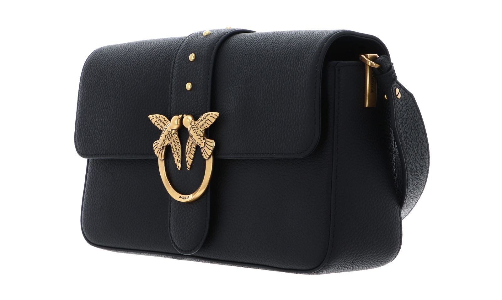 PINKO Love One Classic Slouchy FL L Nero - Antique Gold PINKO Love One Classic Slouchy FL L Nero - Antique Gold