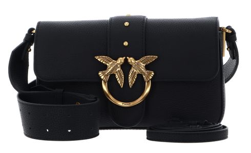 PINKO Love One Mini Slouchy FL S Nero - Antique Gold