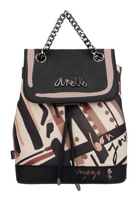 Anekke Parisian Backpack With Flap Multicolor