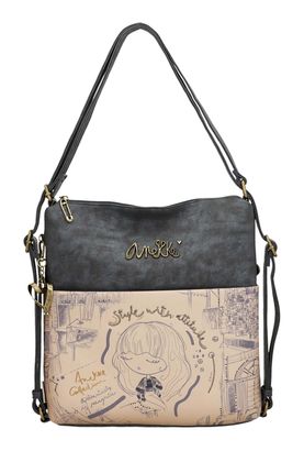 Anekke Studio Bag Convertible Into Backpack Multicolor
