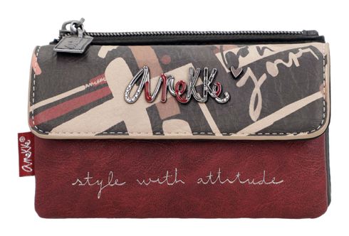 Anekke Parisian Coin Purse With Flap Multicolor