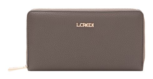 L.CREDI Perla Zip Around Wallet Dark Taupe