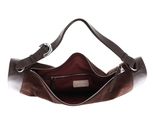 COCCINELLE Elinor Suede Bimaterial Handbag Brunette / Brunet