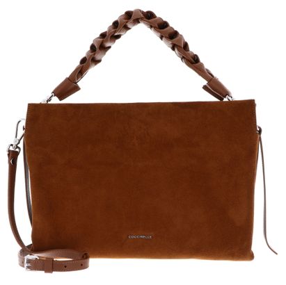 COCCINELLE Boheme Handbag Suede Cognac / Cognac