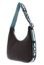 COCCINELLE Raquel Handbag Double Grainy Leather M Brunette / Arctic Blue
