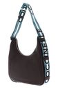 COCCINELLE Raquel Handbag Double Grainy Leather M Brunette / Arctic Blue