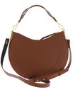 COCCINELLE Sunup Handbag Double Grainy Leather Cognac / Noir