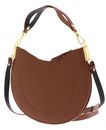 COCCINELLE Sunup Handbag Double Grainy Leather Cognac / Noir