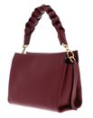 COCCINELLE Boheme Grana Double Crossbody Double Grainy Leather Ribes / Prune