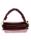 COCCINELLE Boheme Grana Double Crossbody Double Grainy Leather Ribes / Prune