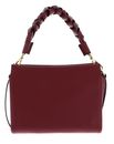 COCCINELLE Boheme Grana Double Crossbody Double Grainy Leather Ribes / Prune
