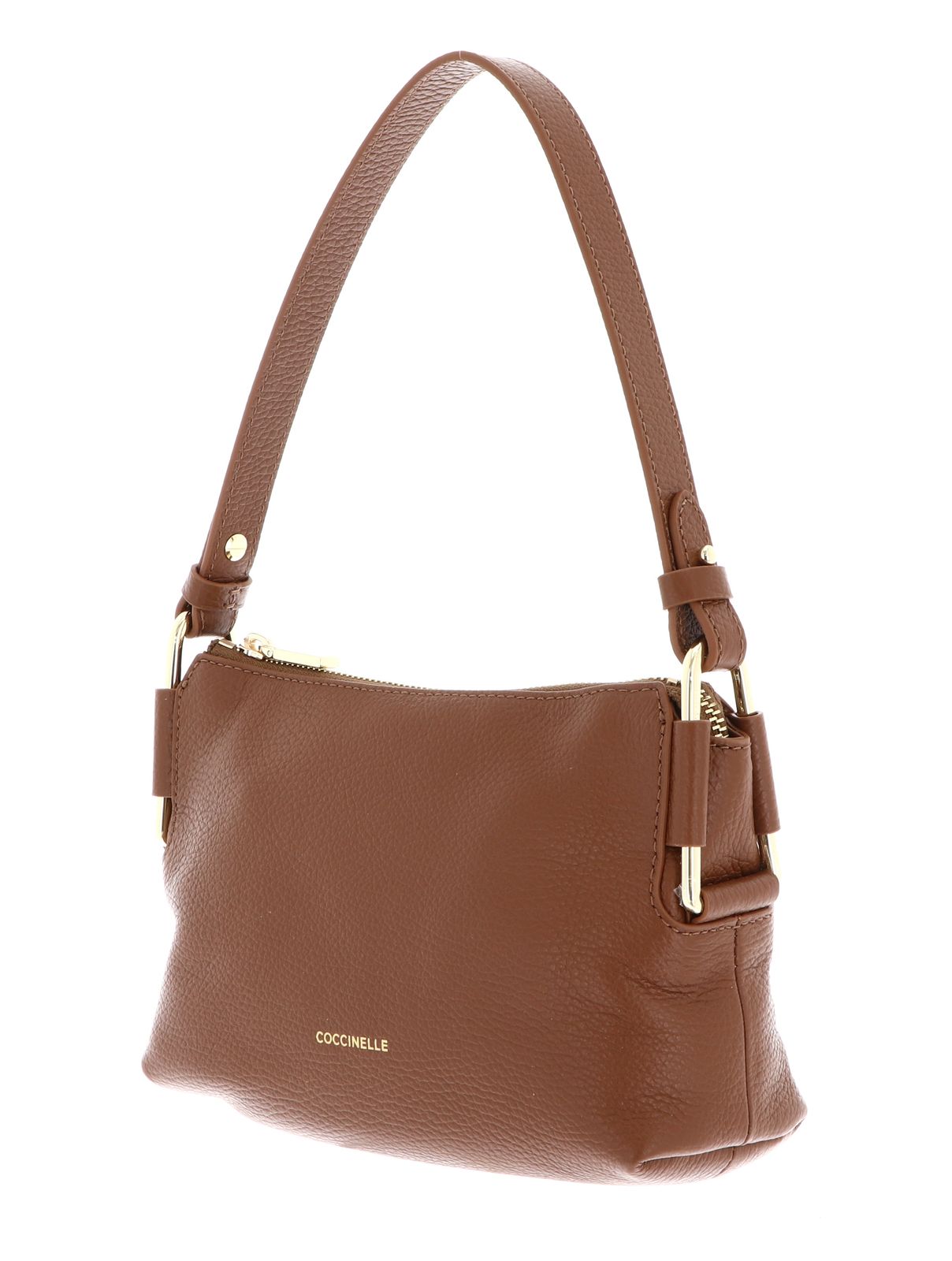COCCINELLE Rebekka Mini Bag Grained Leather Cognac COCCINELLE Rebekka Mini Bag Grained Leather Cognac
