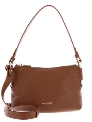 COCCINELLE Rebekka Mini Bag Grained Leather Cognac