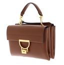 COCCINELLE Arlettis Signature Handbag Grained Leather Cognac COCCINELLE Arlettis Signature Handbag Grained Leather Cognac