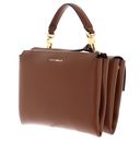 COCCINELLE Arlettis Signature Handbag Grained Leather Cognac COCCINELLE Arlettis Signature Handbag Grained Leather Cognac