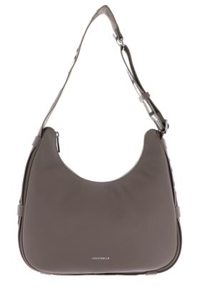 COCCINELLE Raquel Handbag Double Grainy Leather S Warm Taupe / Rosette
